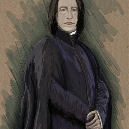 wdppicasso digitaldrawing drawing snape harrypotter